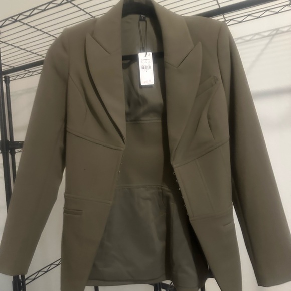 Express Jackets & Blazers - Express Khaki Women's Blazer